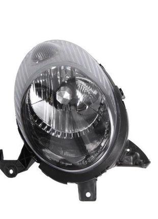 Правая передняя фара nissan micra k12 2003-2007 правая h4, автом. рег. (черная рамка), автом. рег.