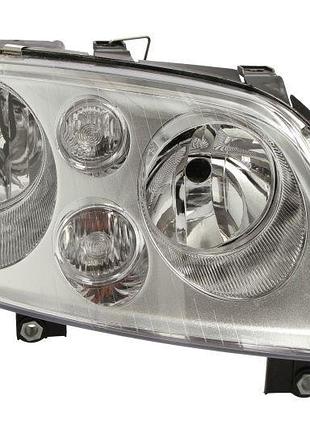 Правая передняя фара volkswagen caddy 2004-2010/touran 2003-2006 правая h7/h7, эл. рег., с моторч.,хром. ра