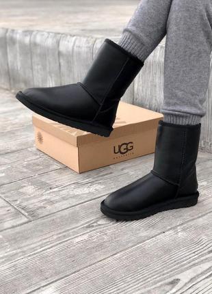 Угги зимние кожа ugg leather10 фото