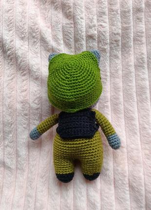 Іграшка в'язана котик зсу 2