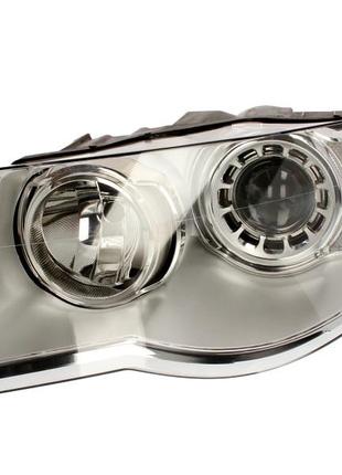 Ліва передня фара volkswagen touareg 2007-2009 h7/h9, ел. рег., з моторч. 441-11c2lmld-em