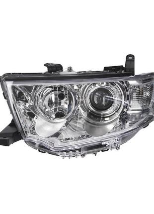 Левая передняя фара mitsubishi l200/pajero sport 2009-2015 h11/hb3, авт./мех.рег. 214-1197l-ld-em