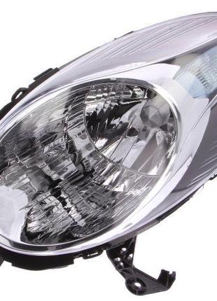 Ліва передня фара nissan micra k12 2007-2010 h4, автом. реєстр. (хром.рамка), автом. реєстр. 215-11c3l-ld-em