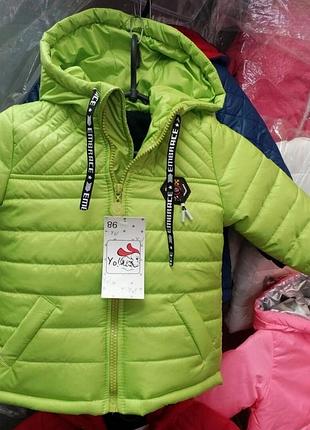 Куртка для хлопчика на сінтепоні осінь весна 86 92 98 104