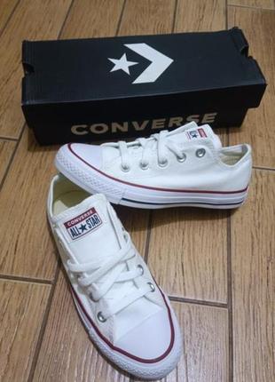 Кеди низькі білі converse m7652c all star ox optical white original оригінал