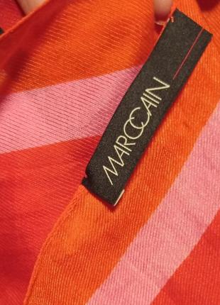 Подписанный винтажный мультицветный брендовый шарф marc cain5 фото