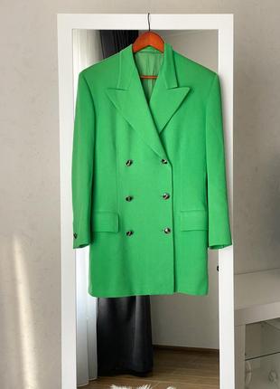 Винтажный шерстяной пиджак versace