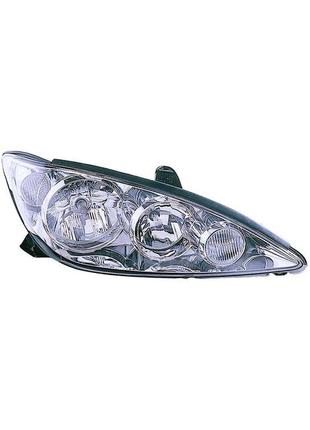 Правая передняя фара тойота camry usa 2004-2006 правая h4/hb3, эл./мех.рег. 212-11j1r-ld-em