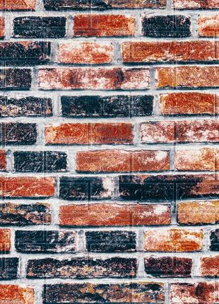 Самоклеящаяся 3d панель под серо-синий екатеринослав кирпич 700х770х3мм (48-3) sw-00001165