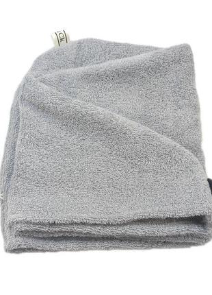 Рушник-тюрбан з бамбукової ткани для сушіння волосся.чалма для волосся. рушник з бамбукової тканини.