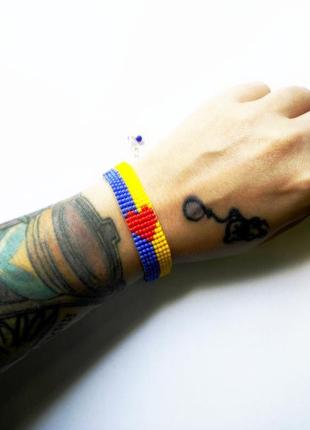 З україною в серці! патріотичний браслет в українському стилі2 фото