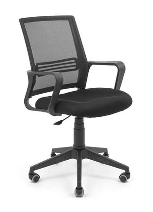 Кресло джина пластик пиастра сетка черная