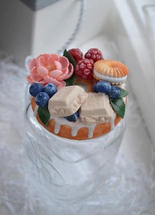 Баночка  для смузі з декором