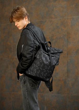 Рюкзак рол sambag rolltop x чорний принт 24300702m