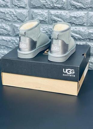 Ugg australia уги жіночі, зимові сірі короткі уги уги