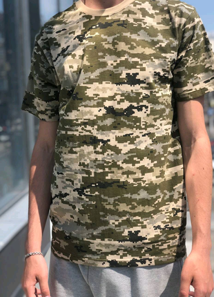 Літня військова футболка піксель