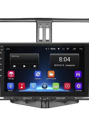 Штатная магнитола lesko для toyota land cruiser prado 150 series 2009-2013 экран 9" 2/32gb wi-fi gps base 5шт