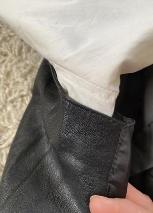 Стильный черный кожаный жилет,schild,p.38-406 фото
