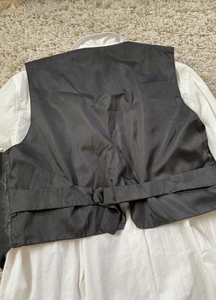 Стильный черный кожаный жилет,schild,p.38-408 фото