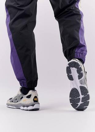 Чоловічі кросівки asics gel nyc gray silver сірі замшеві спортивні кросівки асикс гель демісезонні9 фото