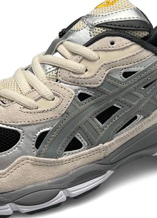 Чоловічі кросівки asics gel nyc gray silver сірі замшеві спортивні кросівки асикс гель демісезонні3 фото