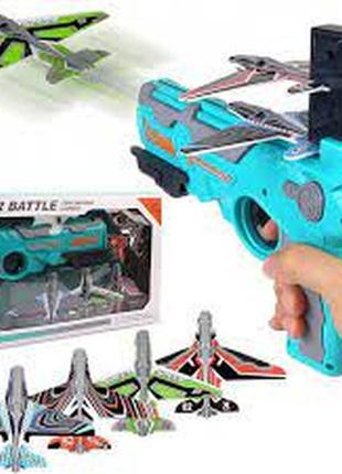 Детский игрушечный пистолет с самолетиками air battle катапульта2 фото