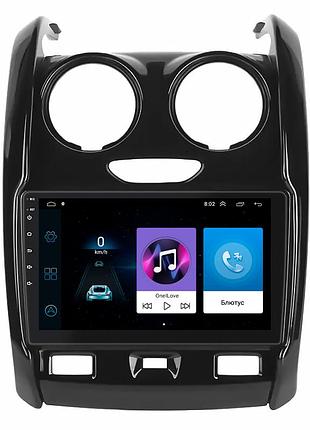 Штатная магнитола lesko для dacia duster ii 2017-2021 экран 9" 1/16gb wi-fi gps base дачия 3шт