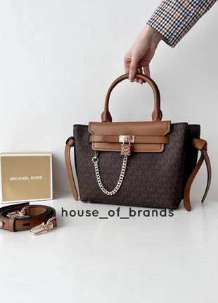 Женская кожаная сумочка michael kors hamilton legacy belted satchel сумка кроссбоди оригинал кожа мишель корс майкл корс на подарок жене девушке