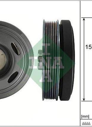 Шкив коленвала renaul kangoo iii megane iv nissan qashqai iii 1.3h 20- 544 0515 10