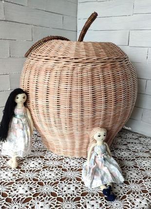 Корзина яблоко для белья или игрушек