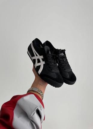 Кроссовки asics onitsuka tiger mexico 66 black  • ст. as006 • производитель: вьетнам • материал: кож