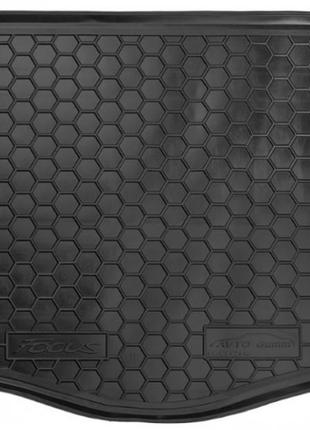 Коврик в багажник ford focus (2011-) (хетчбэк) (с докаткой) (форд фокус) 211217 avto-gumm