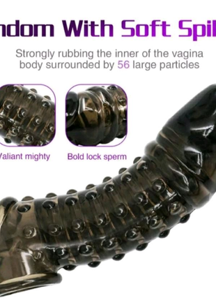 Насадка-збільшувач(багаторазовий презервативами, виключно де-в)з