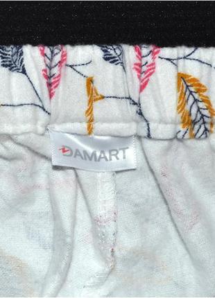 Новые пижамные домашние штаны damart фланель хлопок 100% р.l\xl4 фото