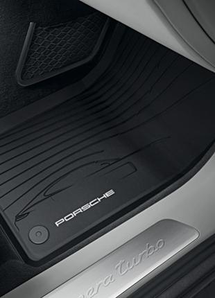 Оригинальные коврики porsche panamera (971) 2016- черные резиновые 4шт 9710448001e0