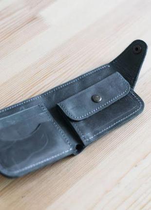 Компактний гаманець, маленький гаманець зі шкіри (арт.101)3 фото
