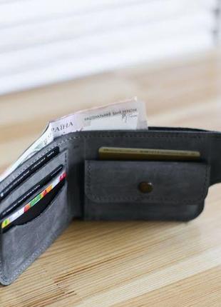 Компактний гаманець, маленький гаманець зі шкіри (арт.101)2 фото