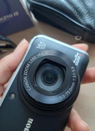 Фотоапарат canon powershot sx210 is black зум камера цифровий