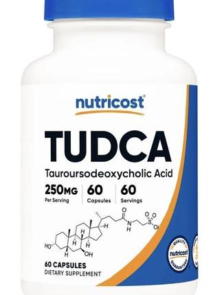 Nutricost tudca 250mg 60 capsules (тауроурсодеоксіхолева кислота)