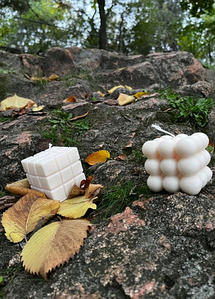 Свічки з золотою поталью формові соєві свечи тіла торс с декором