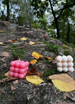 Свічки з золотою поталью формові соєві свечи тіла торс с декором