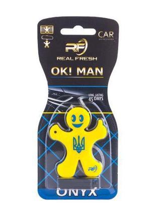 Освежитель воздуха  real fresh ok ! man  premium onyx (5540)