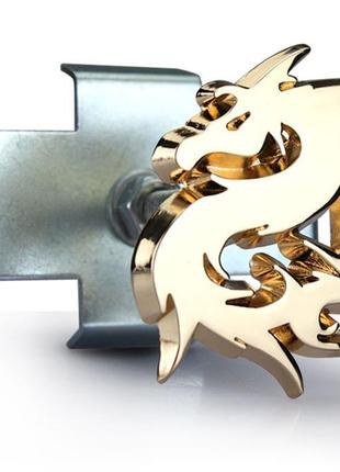 Наклейка на авто sv f44604 металева у вигляді китайського дракона 5,2*4,8 см золотистий (sv2636-18g)