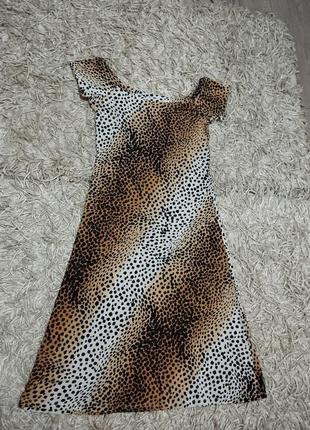 Платье леопардовый принт1 фото