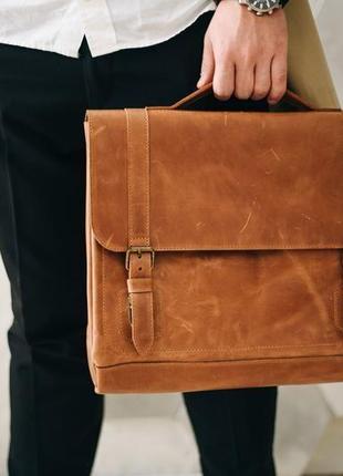 Мужская сумка планшет через плечо, мужской портфель из натуральной кожи, мессенджер