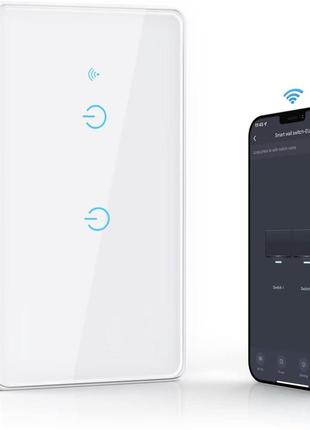 Настенный переключатель maxcio ks-801 сенсорное/дистанционное/голосовое управление , alexa, google home