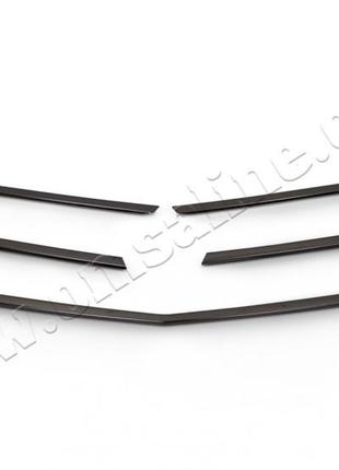 Накладки на решетку радиатора mercedes vito w447 (2014-) 5шт black chrome 4733081b