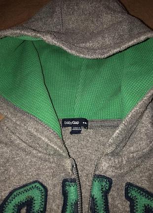 Кофта на молнии , 12-18 мес 2