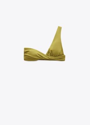 Zara асимметричный купальник, топ и трусики бикини7 фото