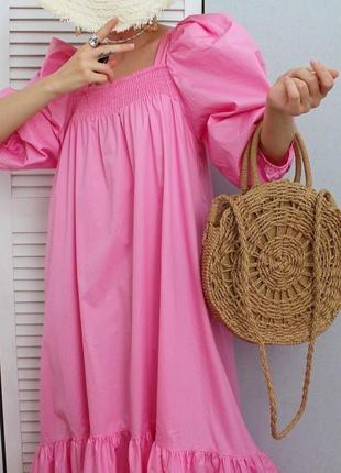 Платье сарафан лето коттон поплин h&m летняя коллекция премиум линия!6 фото